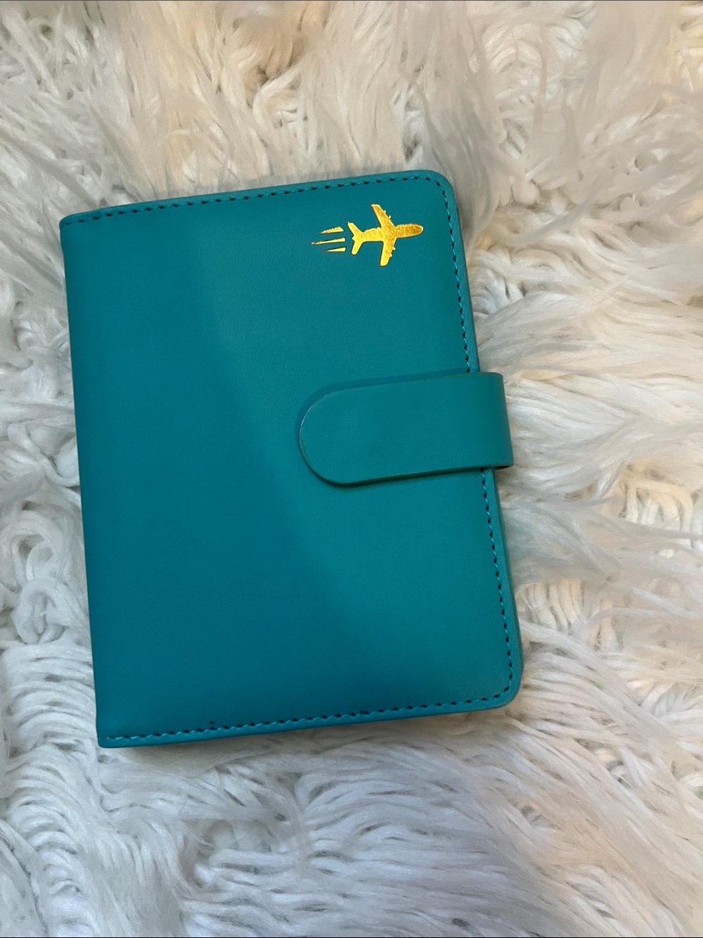 Passport holder cover wallet RFID blocking leather card case